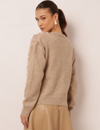 Blusa Tricot Clarice - Cáqui