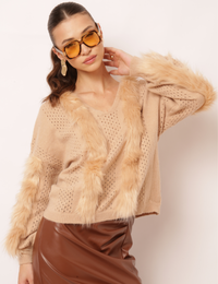 Blusa Tricot Atena - Cáqui