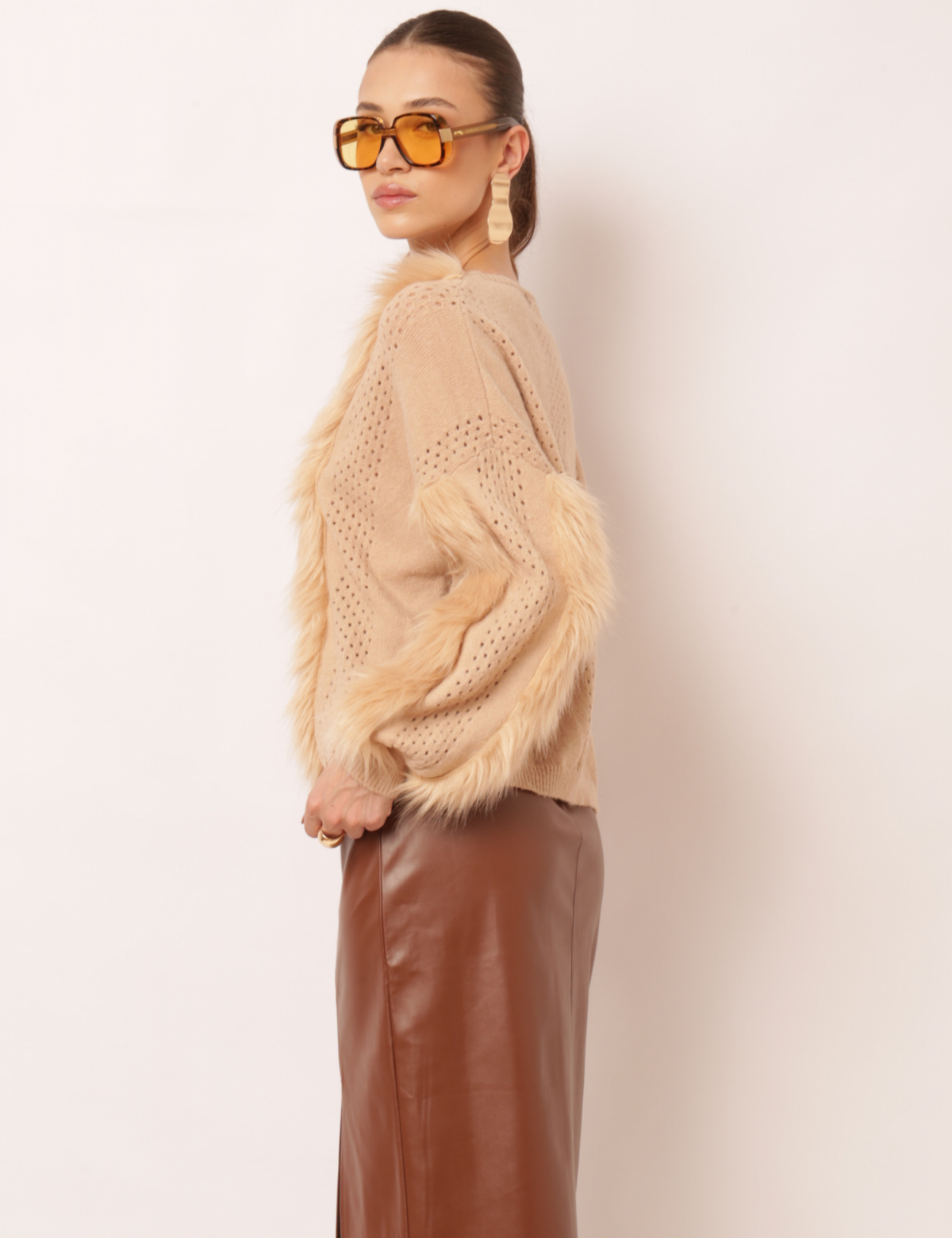 Blusa Tricot Atena - Cáqui