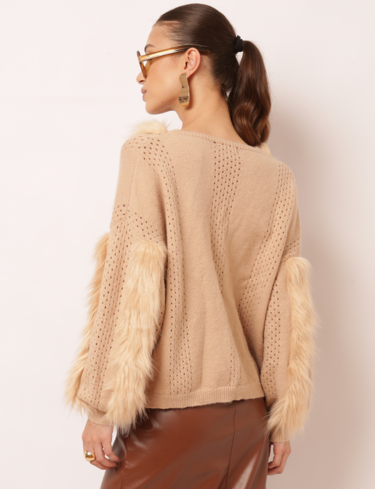 Blusa Tricot Atena - Cáqui