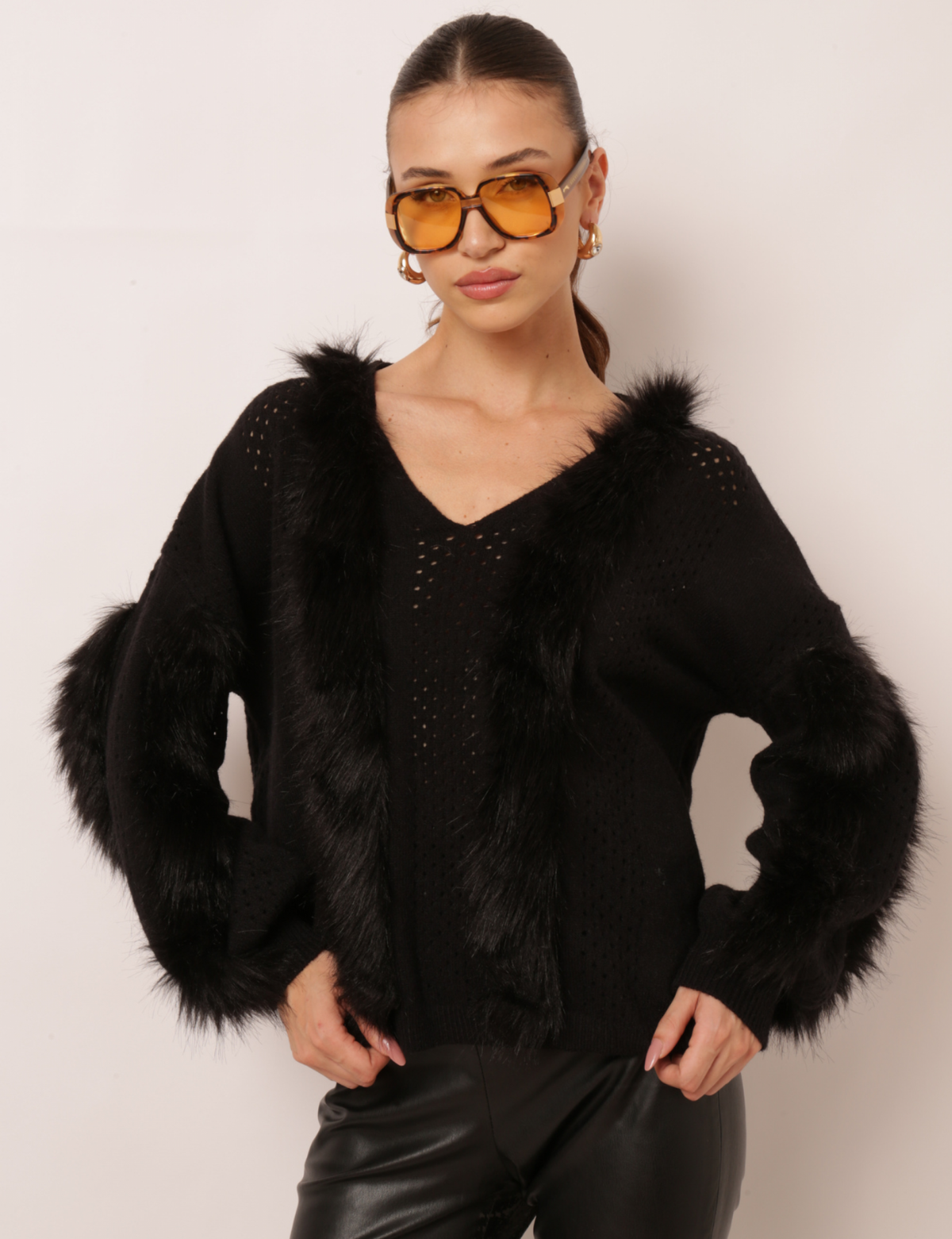 Blusa Tricot Atena - Preto