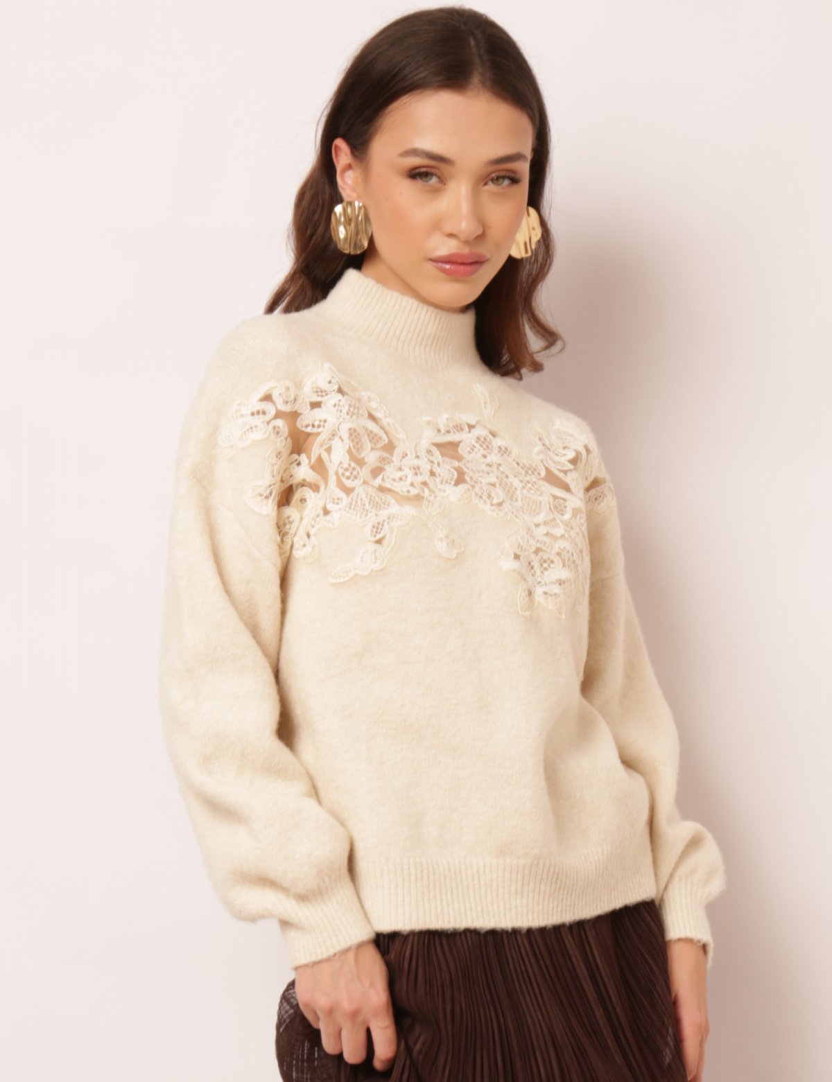 Blusa Bordada Mel - Off White