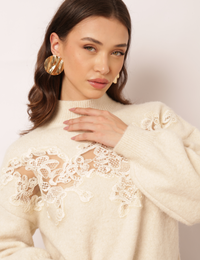 Blusa Bordada Mel - Off White