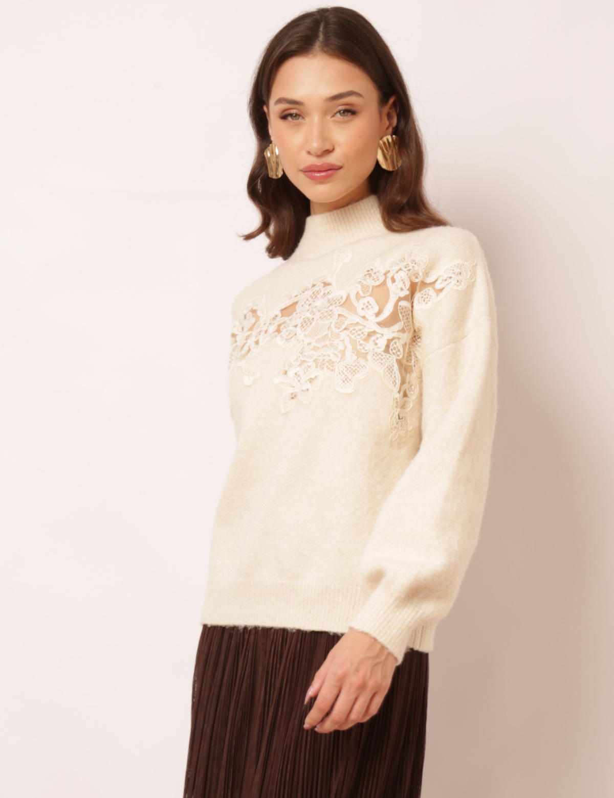 Blusa Bordada Mel - Off White