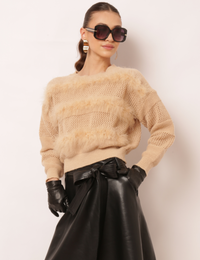 Blusa Tricot Gal - Cáqui