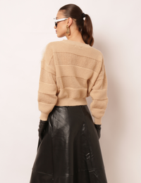 Blusa Tricot Gal - Cáqui