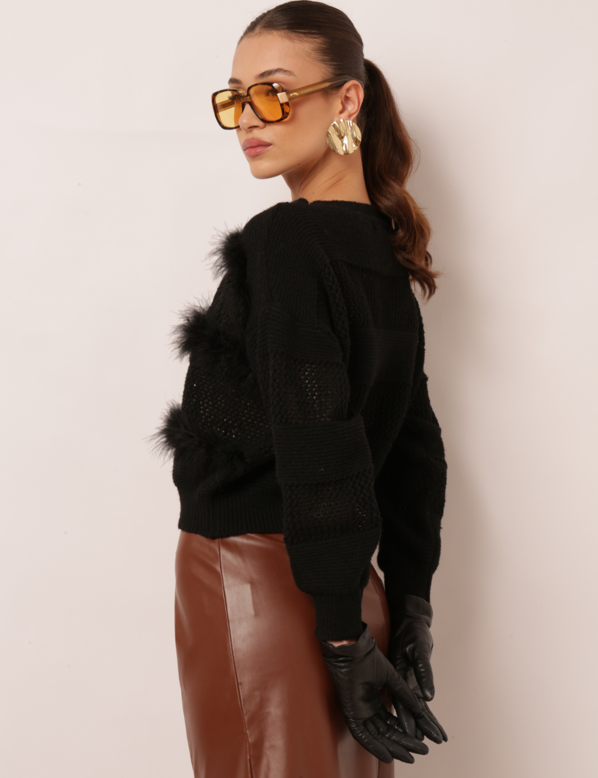 Blusa Tricot Gal - Preta