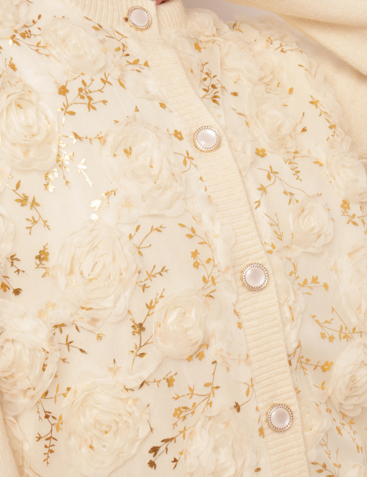 Cardigan Flores Clementine - Off White