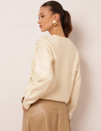 Cardigan Flores Clementine - Off White