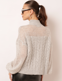 Blusa Tricot Meg - Cinza