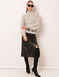 Blusa Tricot Meg - Cinza