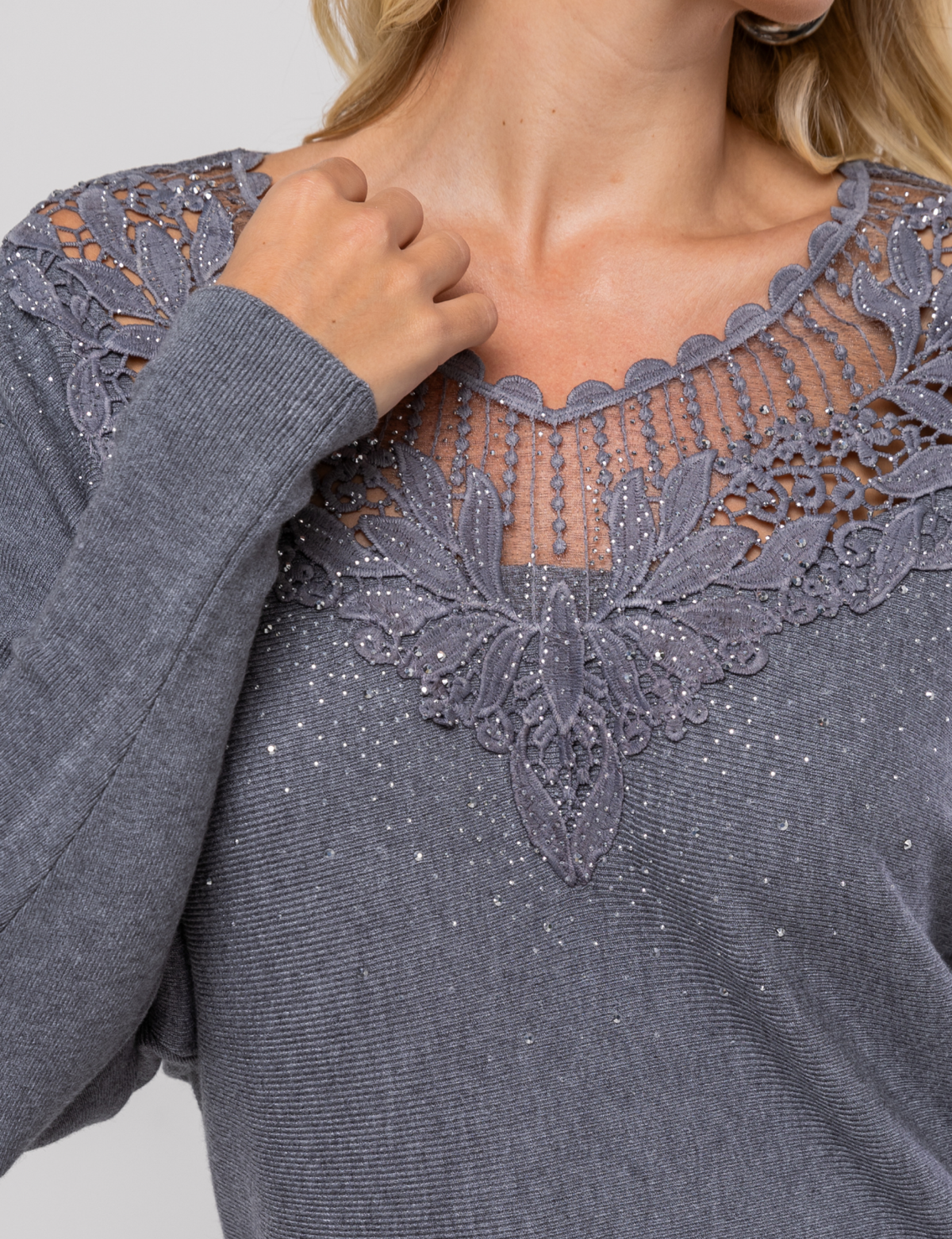 Blusa Ampla Angel - Cinza