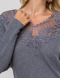 Blusa Ampla Angel - Cinza