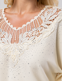 Blusa Ampla Angel - Off White