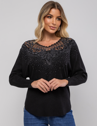 Blusa Ampla Angel - Preta