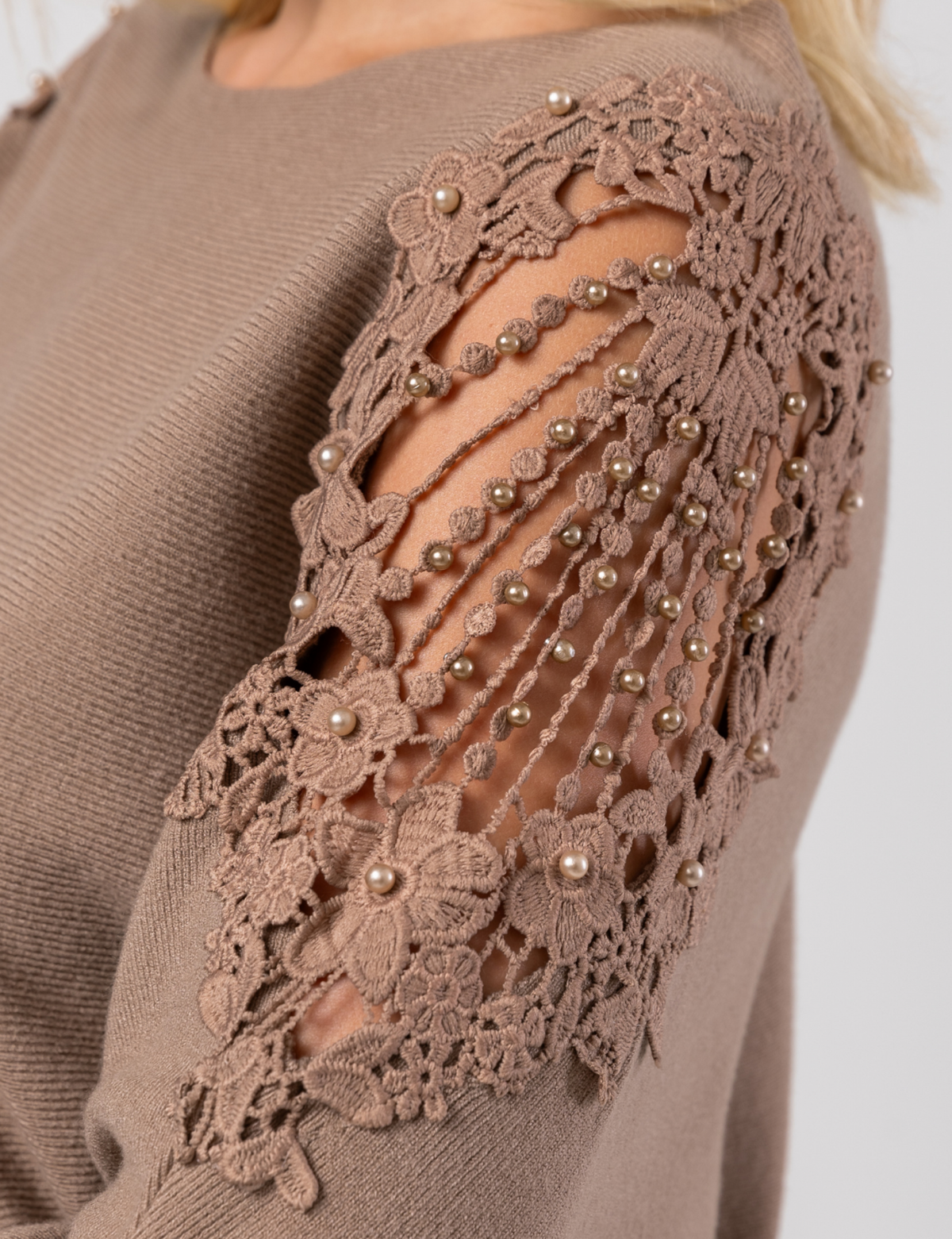 Blusa Manga Morcego Paula - Cáqui