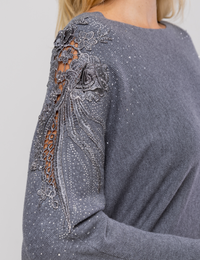 Blusa Ampla Lua - Cinza