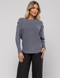 Blusa Ampla Lua - Cinza