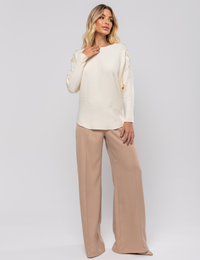 Blusa Ampla Lua - Off White