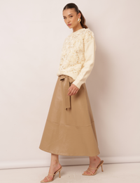 Blusa Flores Ana Júlia - Off White