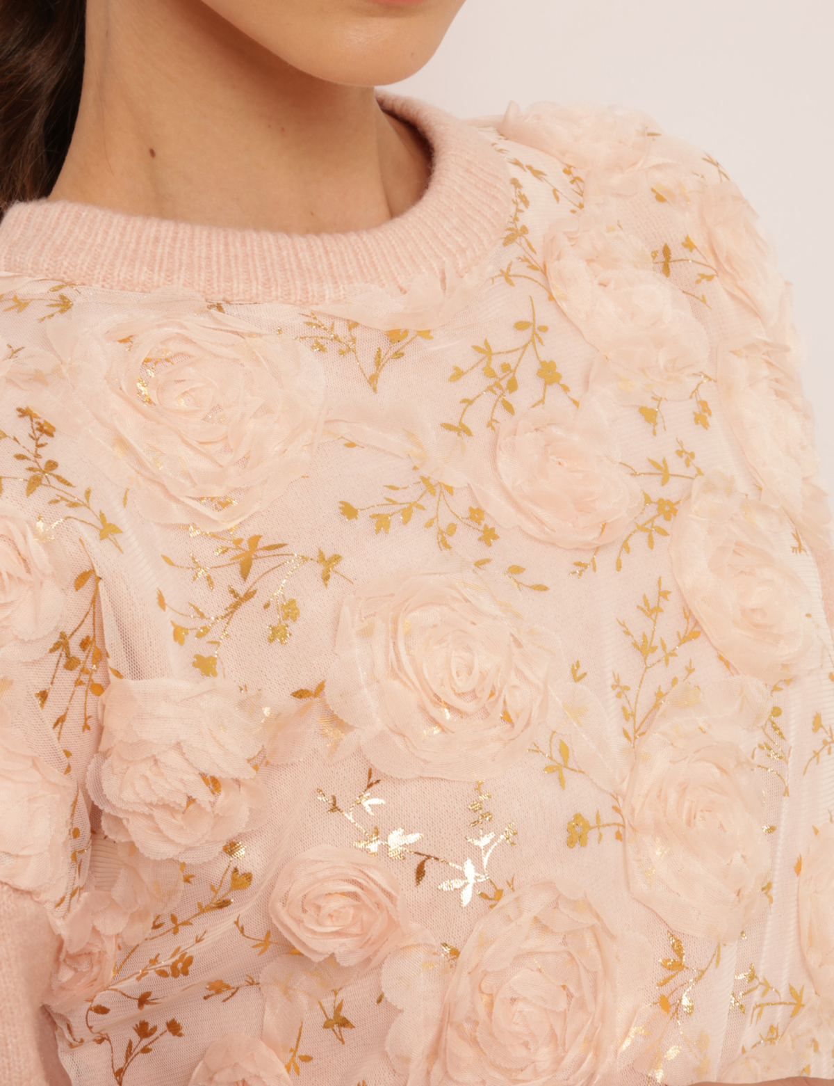 Blusa Flores Ana Júlia - Rosa