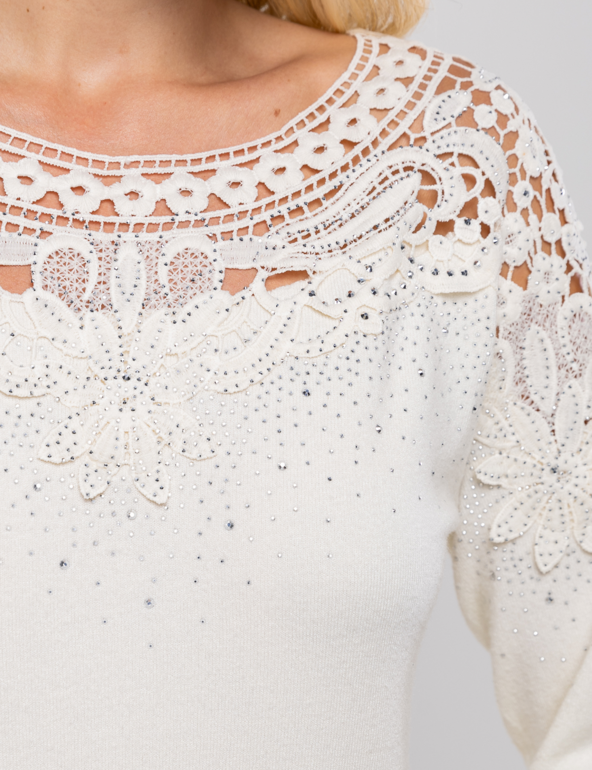 Blusa Modal Rose - Off White