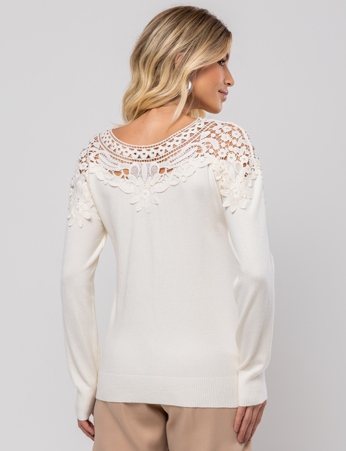 Blusa Modal Rose - Off White