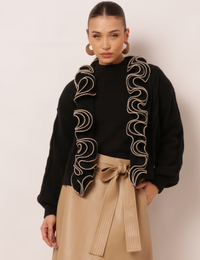 Cardigan Kieza - Preto