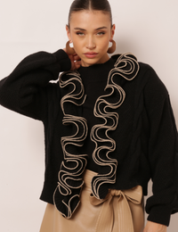 Cardigan Kieza - Preto