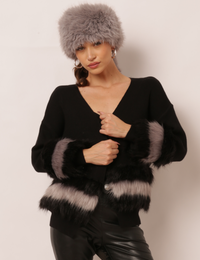 Cardigan Tricot Nia - Preto