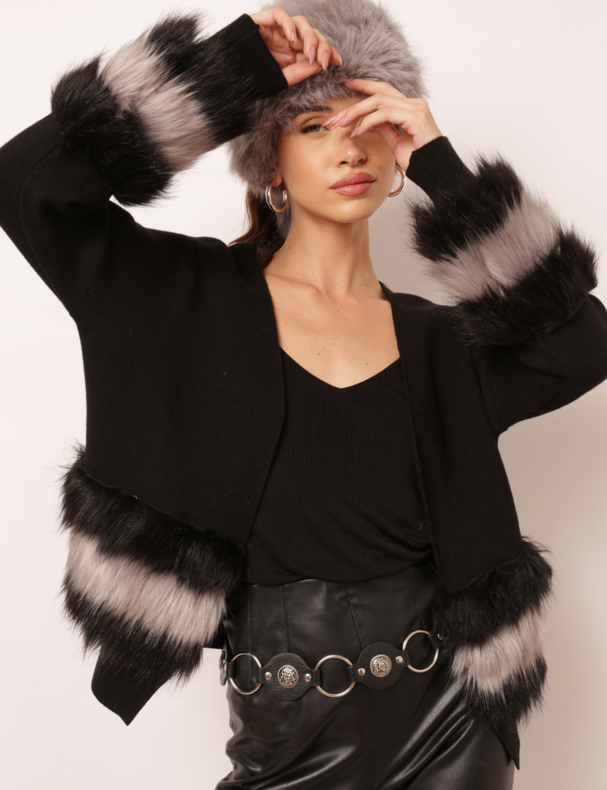 Cardigan Tricot Nia - Preto