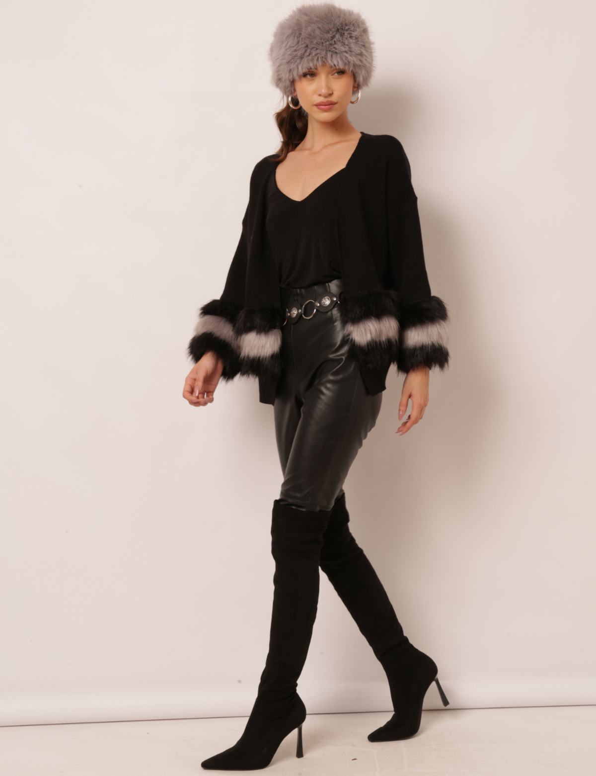 Cardigan Tricot Nia - Preto