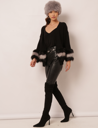 Cardigan Tricot Nia - Preto