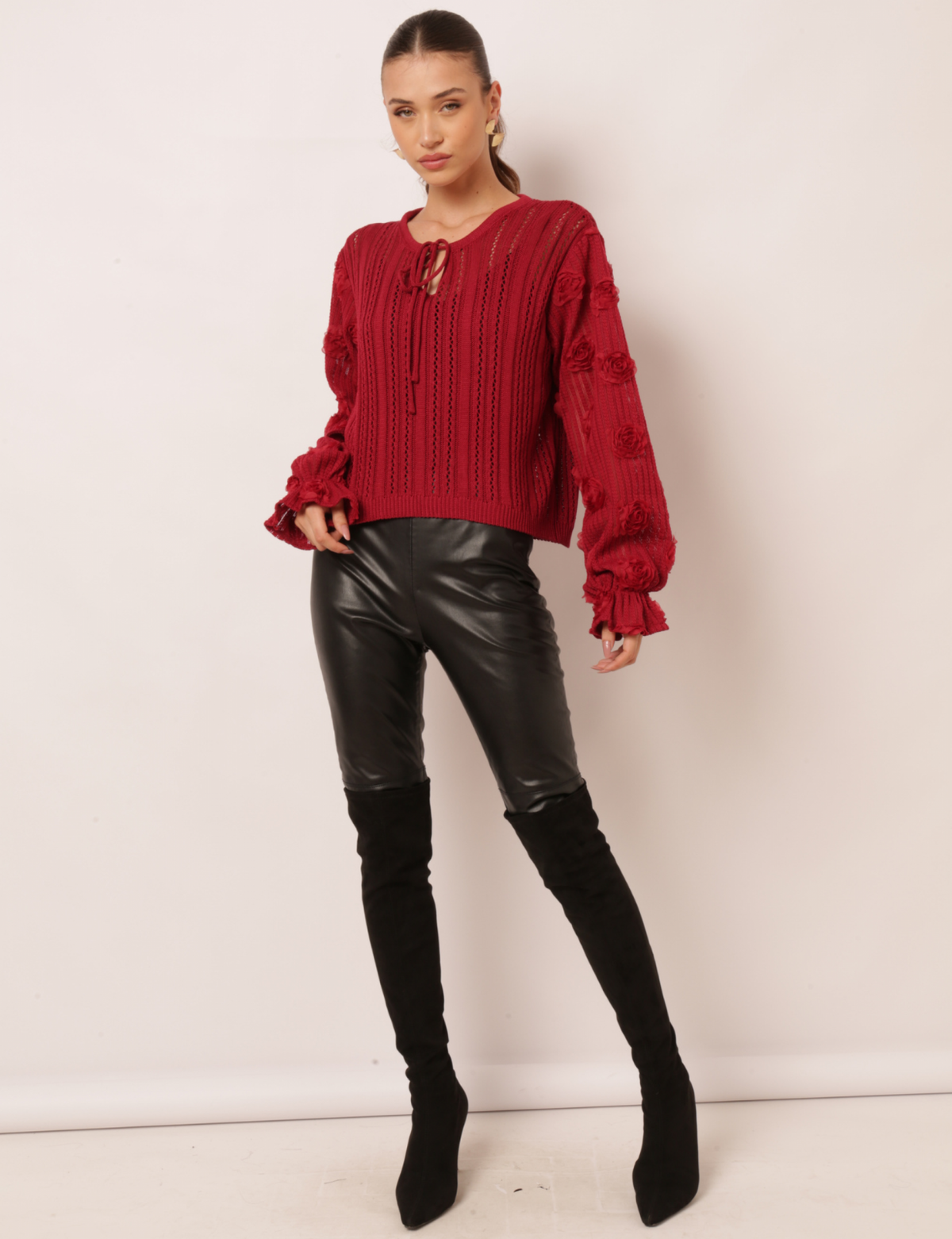 Bata Tricot Belinda - Vermelho