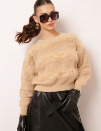 Blusa Tricot Gal - Cáqui