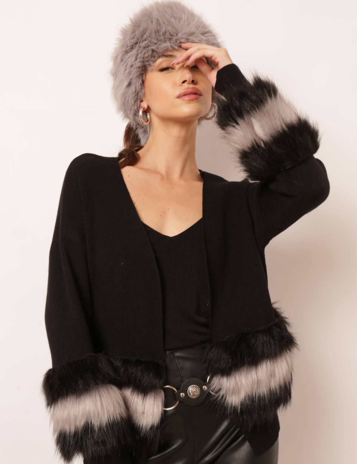 Cardigan Tricot Nia - Preto