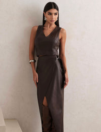 Conjunto Couro PU Savana - Marrom