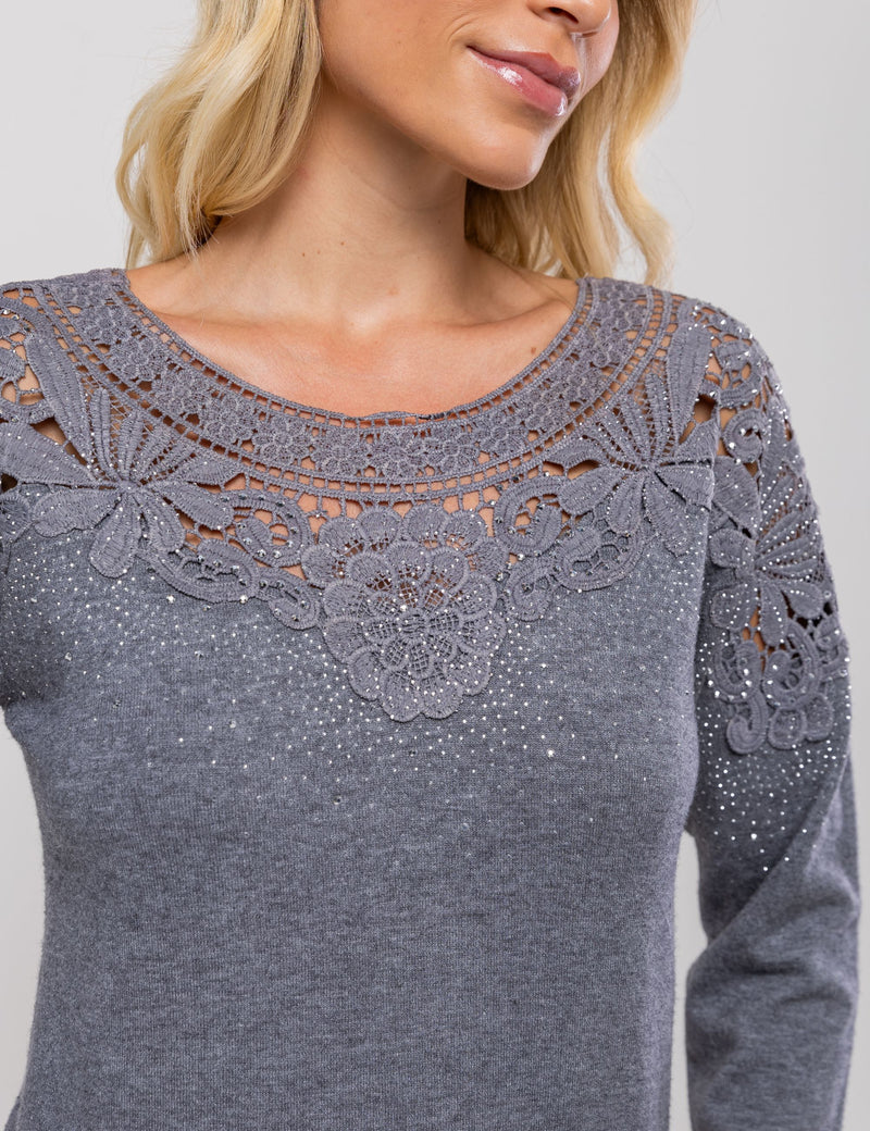 Blusa Modal Mileny - Cinza