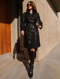 Casaco Trench Rosália - Preto