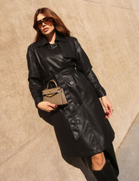 Casaco Trench Rosália - Preto