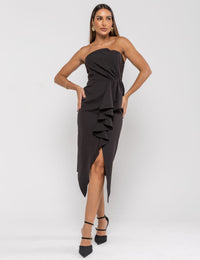 Vestido Crepe Stefany - Preto