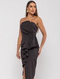 Vestido Crepe Stefany - Preto