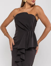 Vestido Crepe Stefany - Preto
