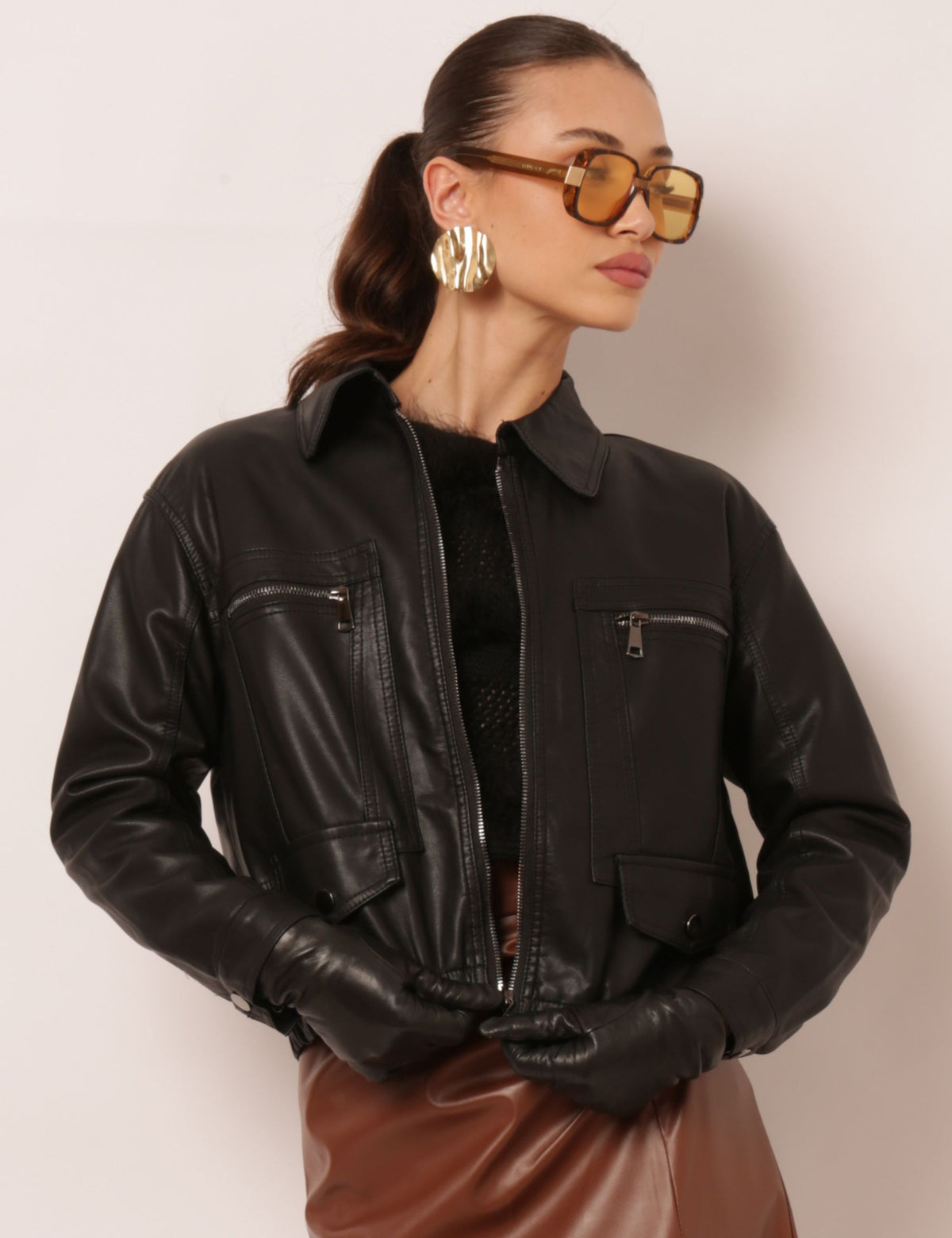 Jaqueta Bomber Lyra - Preta