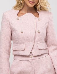 Conjunto Tweed Grazi - Rosa