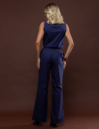 Conjunto de Algodão Aretha - Azul Marinho