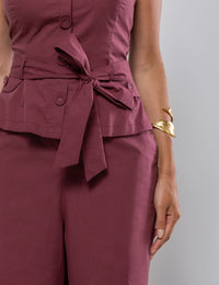 Macacão Alfaiataria Felicity - Marsala