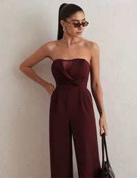 Macacão Toma que Caia Maria Alice - Vinho