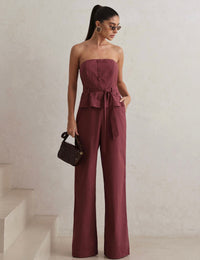 Macacão Alfaiataria Felicity - Marsala