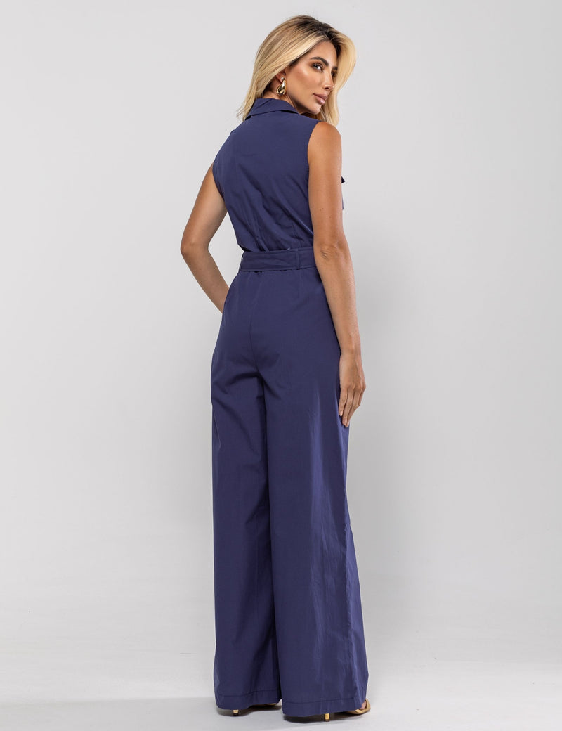 Macacão de Algodão Valentina - Azul